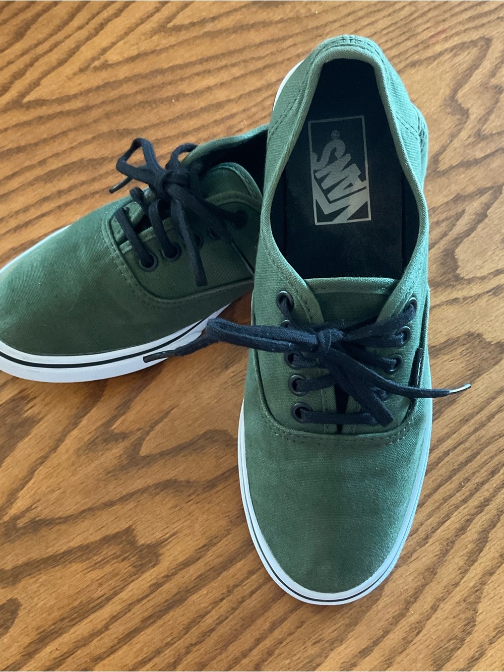 VANS Authentic Lo Pro Olive Green Canvas Low Top Sneakers, Women’s Sz 6